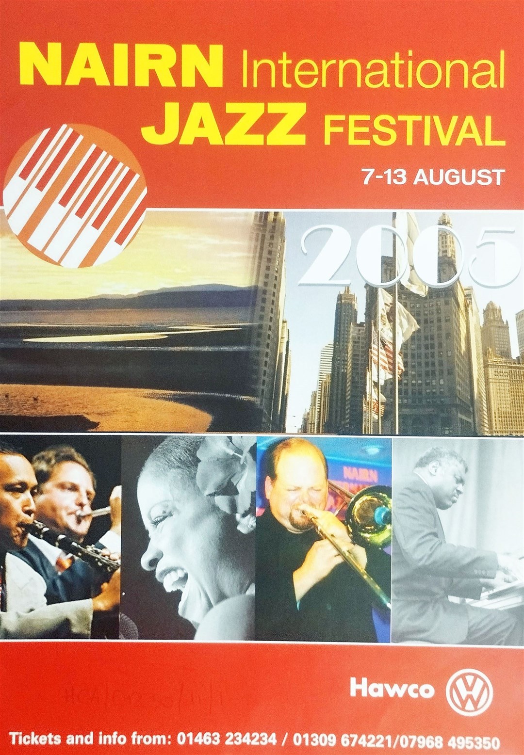 The front cover of a Nairn Jazz festival programme.