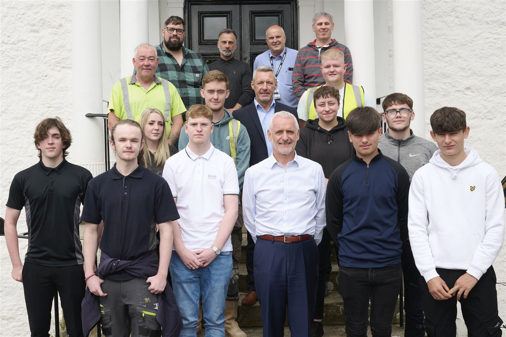 The new apprentices are welcomed to Tulloch Homes.