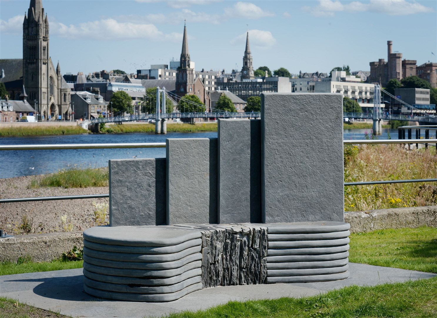 The workers' memorial by the River Ness in Inverness