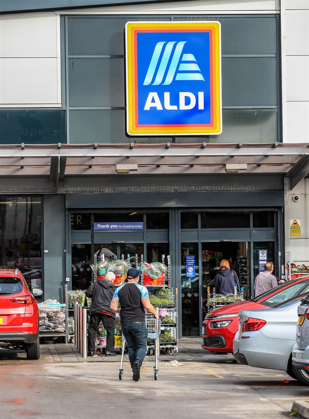 Aldi’s market share has risen by 1.2 percentage points to make it Britain’s fourth largest supermarket for the first time (Peter Byrne/PA)