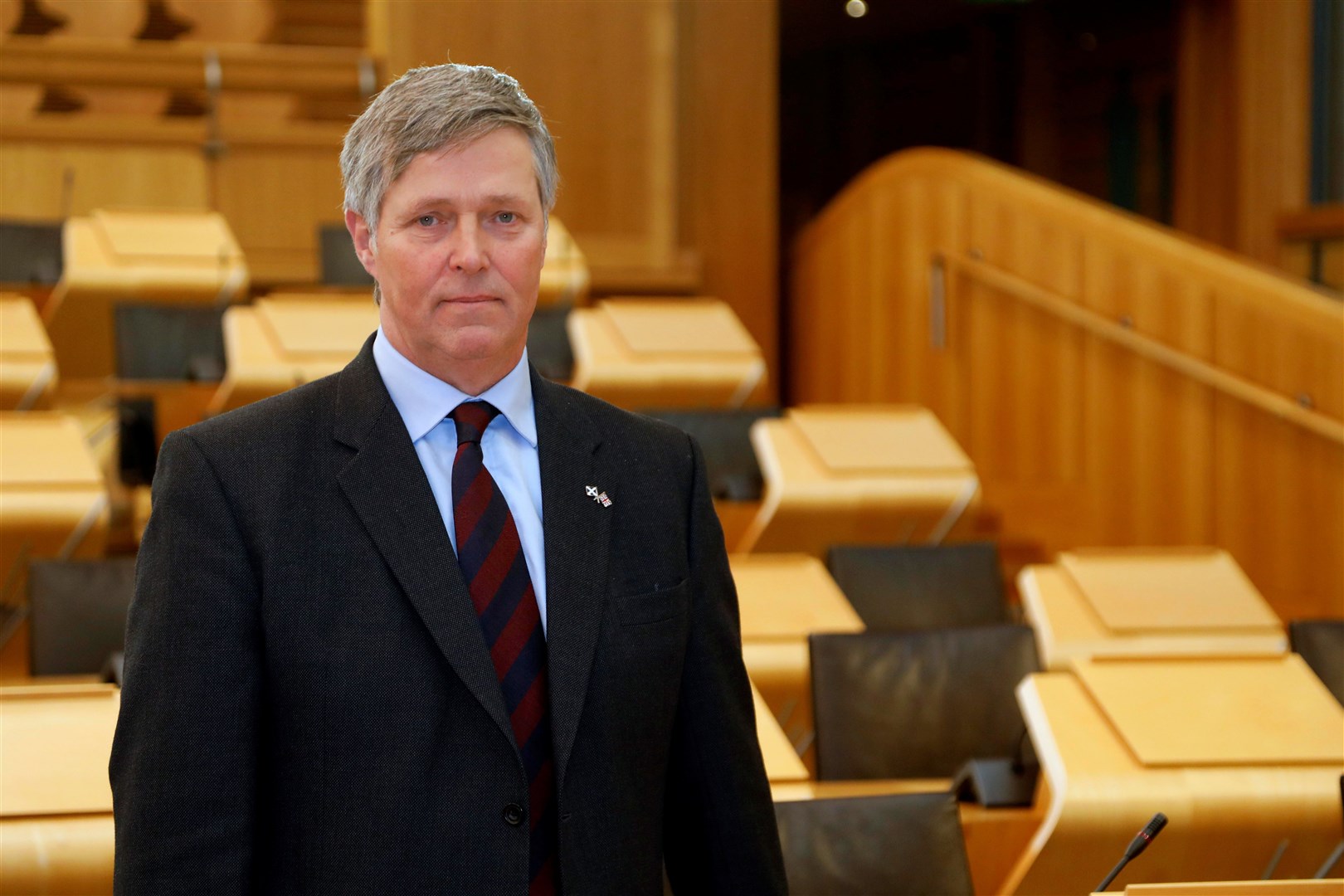 Edward Mountain MSP pictured in the chamber of the Scottish parliament. 31 January 2019. Pic - Andrew Cowan/Scottish Parliament.