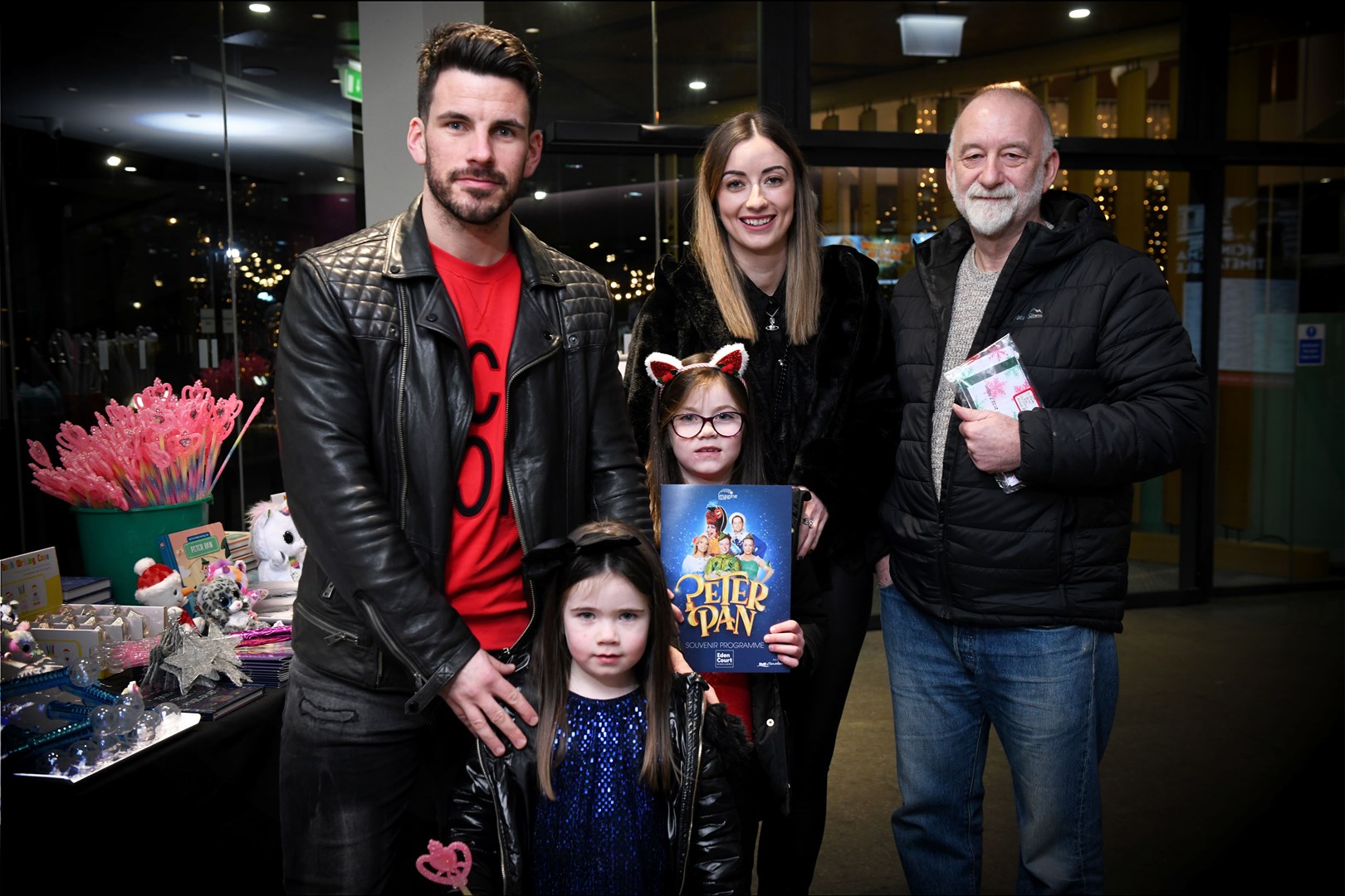 The Muir family were there panto to see Joey Macrae who is in the panto! Picture: James Mackenzie