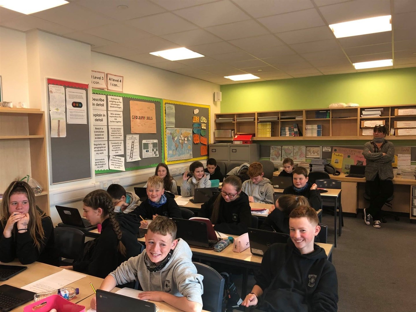 Dingwall Academy has paid tribute to its S1 intake for meeting the tough challege of adapting to a new school and the coronavirus restrictions. Picture: Dingwall Academy.