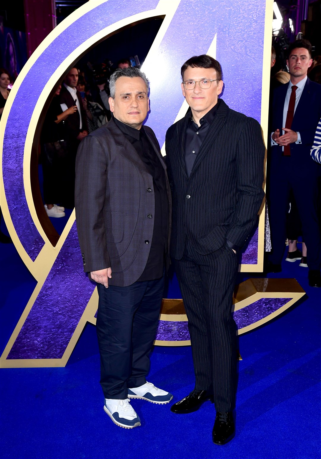 Joe Russo (left) and Anthony Russo attending a previous Avengers: Endgame event in London (Archive/PA)