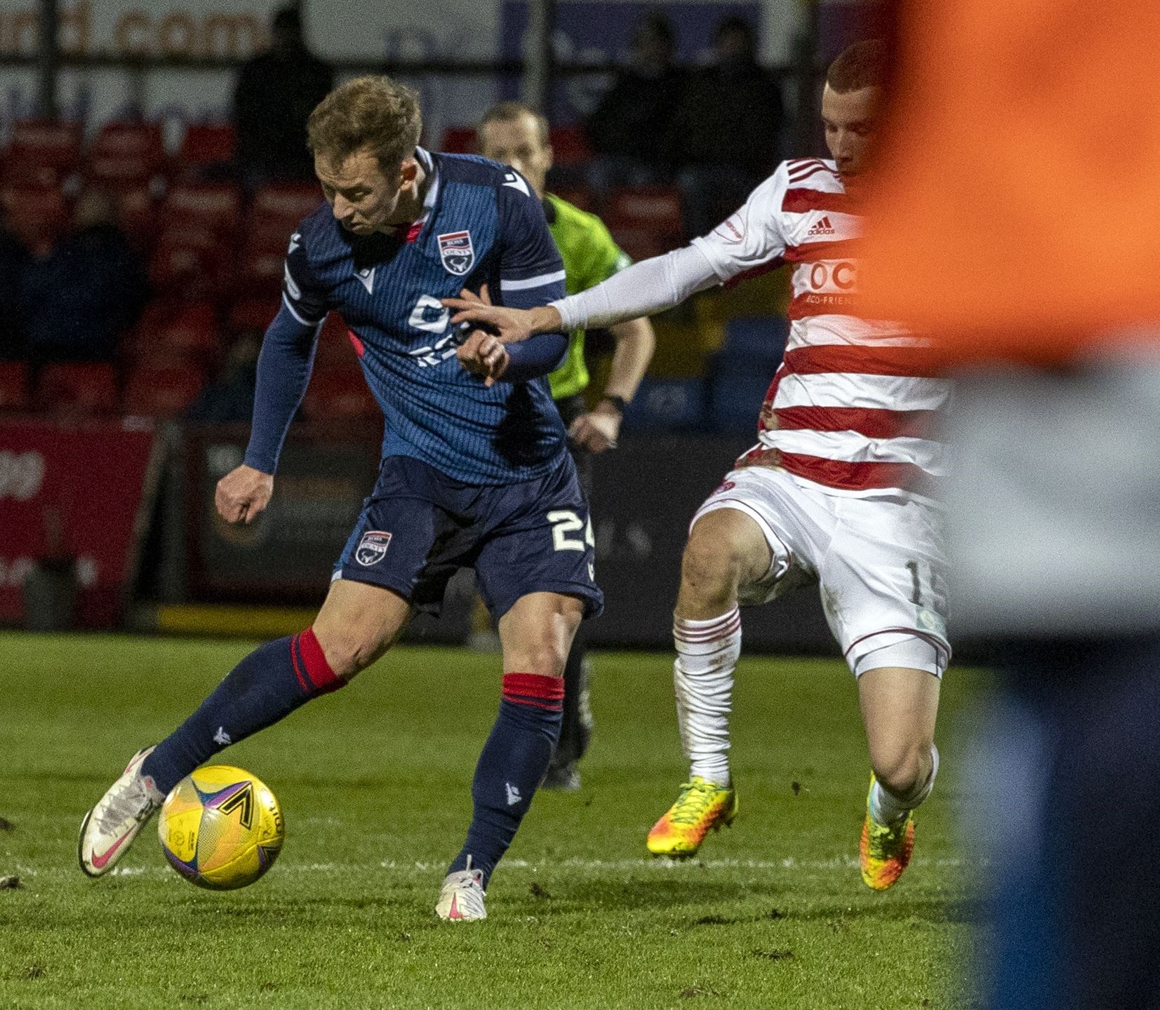 Harry Paton can set the tone for Ross County with his pressing all over the park.