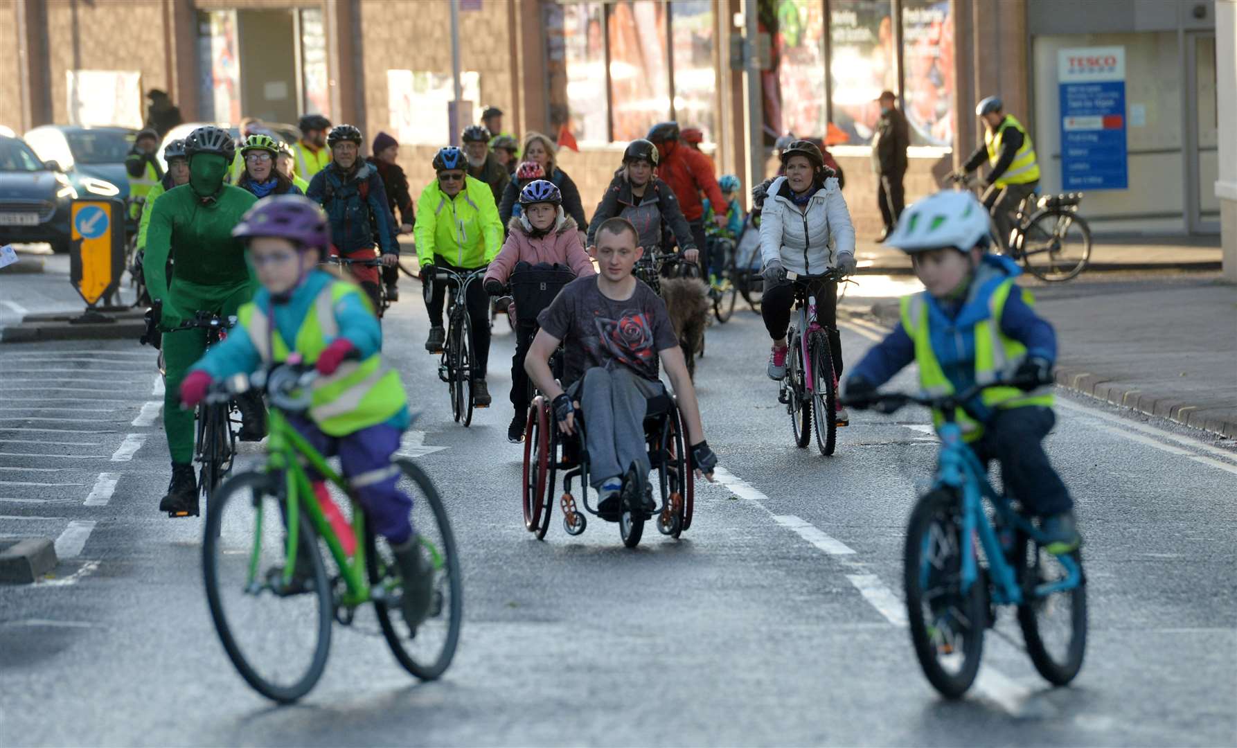A Kidical Mass cycle recently took place in Inverness.