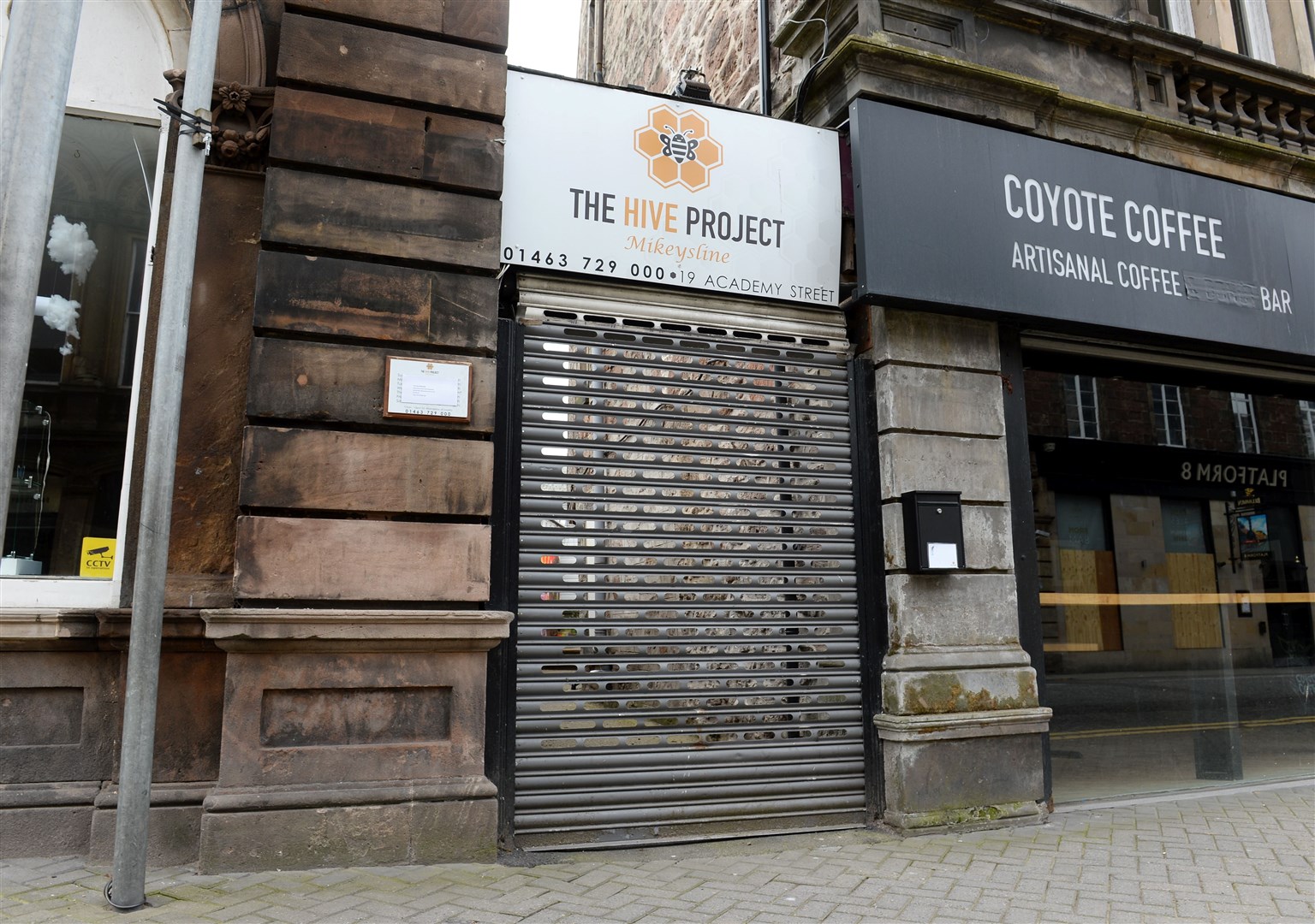 The Hive drop-in centre in Academy Street has been since the start of lockdown.