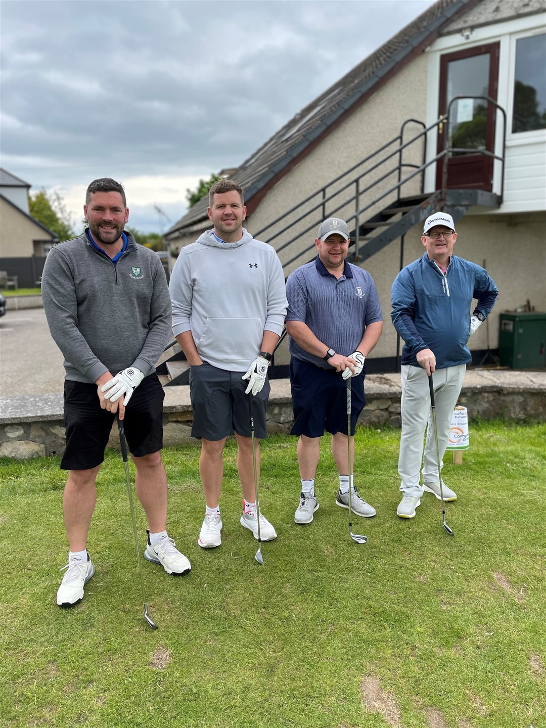 Hole in One: Stuart Thomson, Robert Ross, David Cargill and Hamish Little.