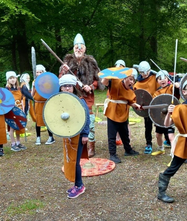 Kiltearn Primary kids welcomed the chance to explore Viking history.