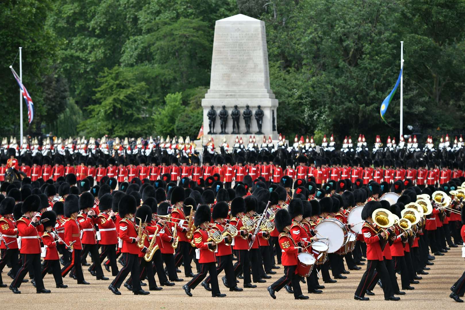 The Trooping the Colour ceremony at Horse Guards Parade (Dominic Lipinski/PA)
