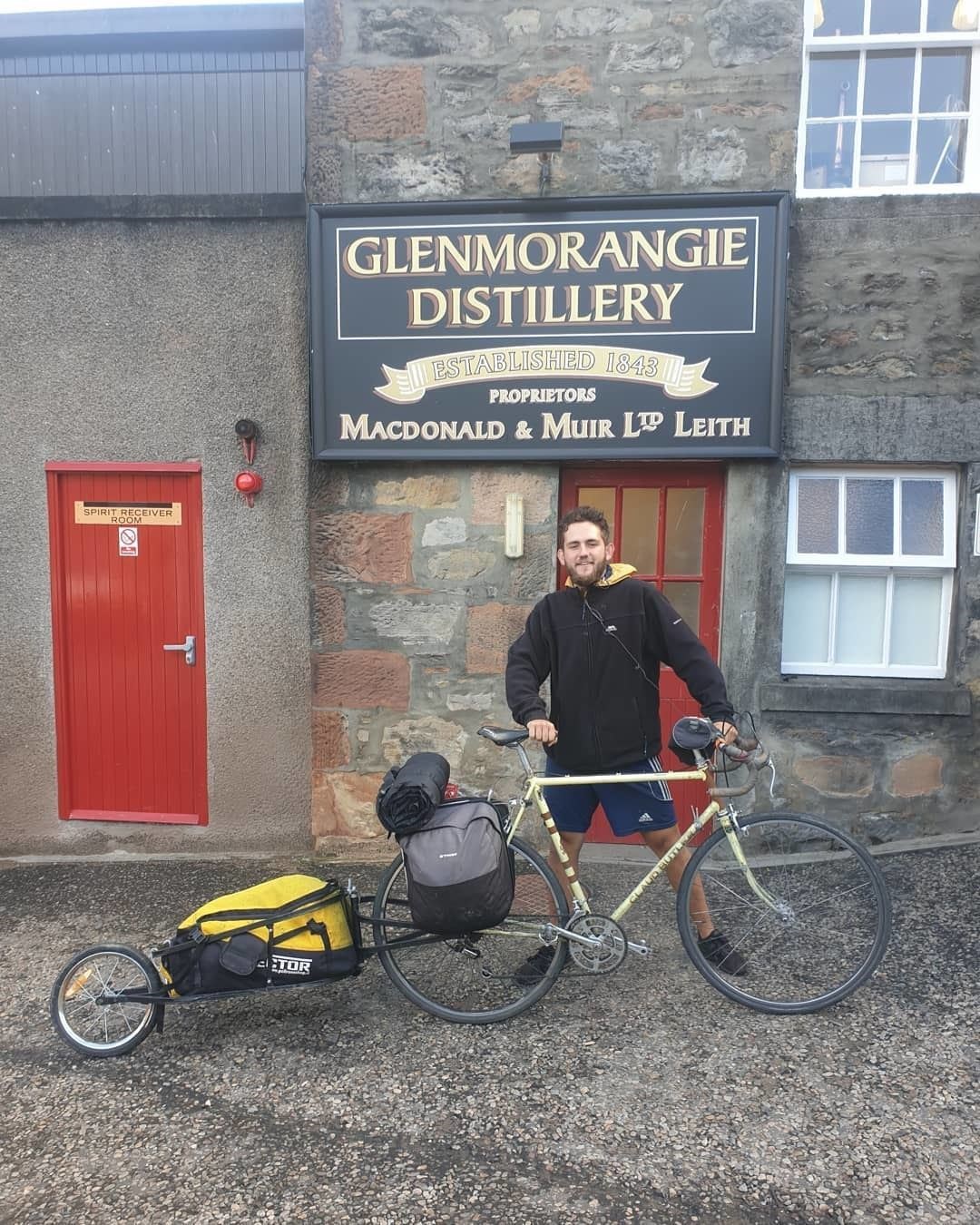 A wee dram to warm up at Glenmorangie Distillery in Tain.