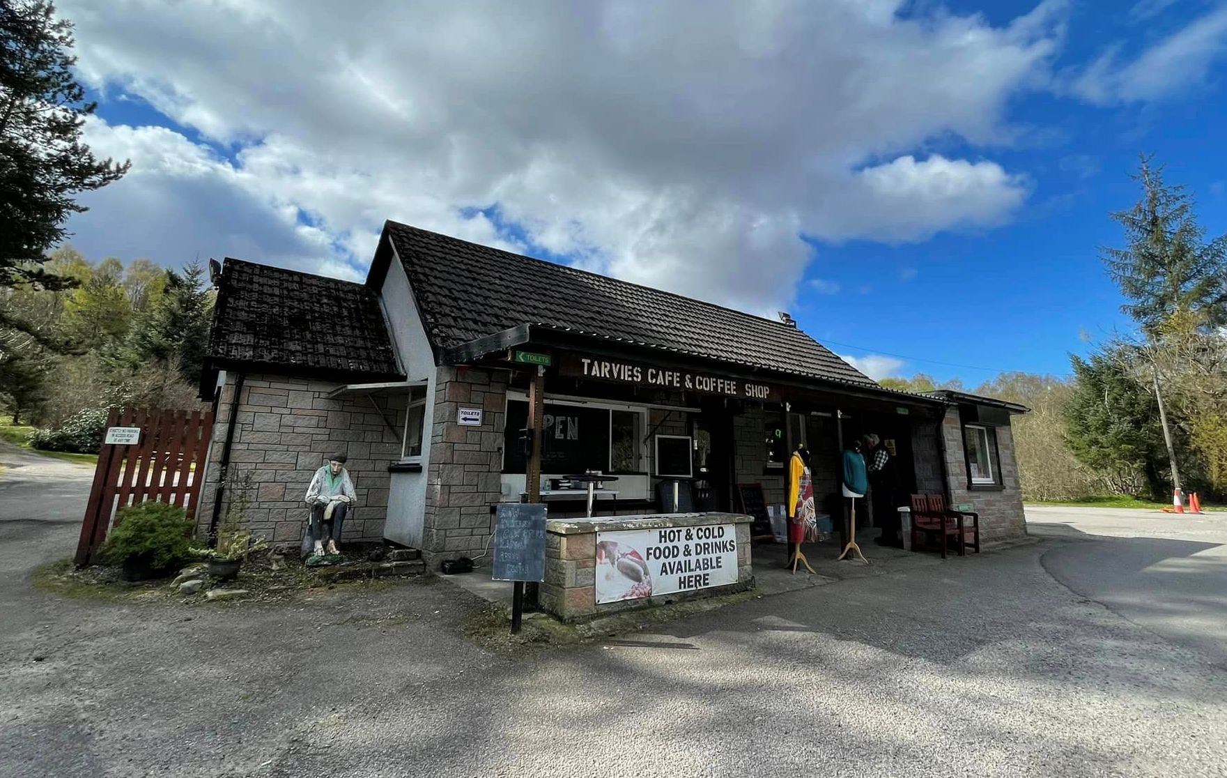Tarvies Café on the A835, in Ross-shire. Picture: Ullapool Sea Savers.