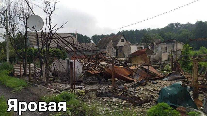 Homes and public buildings have suffered extensive damage during bombardment by Russian troops