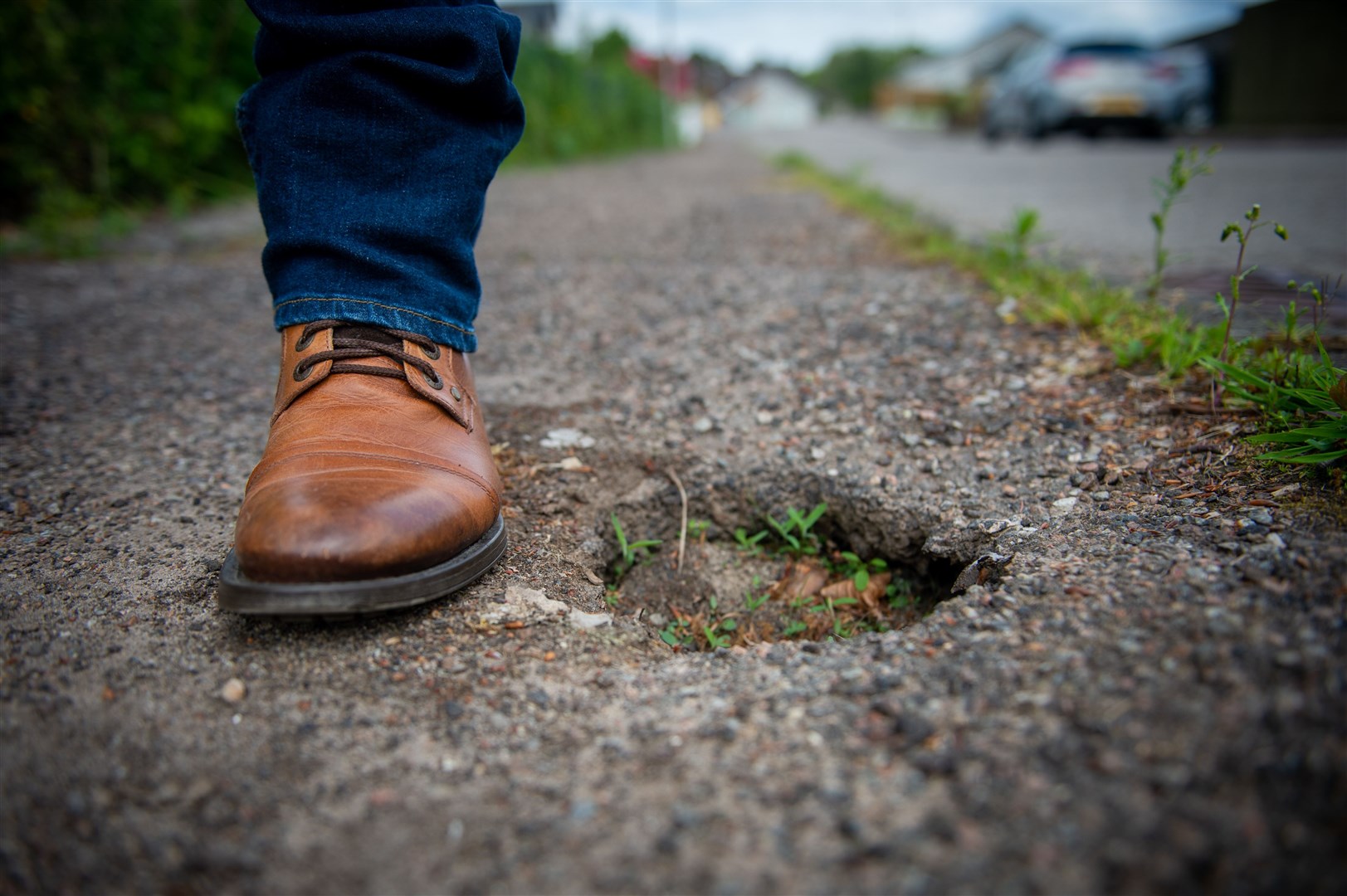 Potholes in pavements and roads are deemed a hazard.