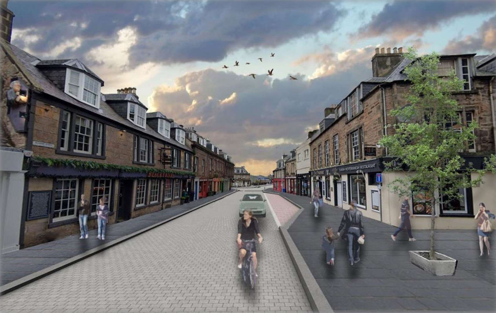 How Academy Street could look near Blackfriars.