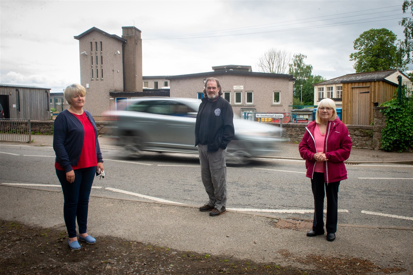 Muir of Ord Community Council's Frances McGruer (left) with Philip MacRae and Margaret Jack has pledged to fight on. Picture: Callum Mackay
