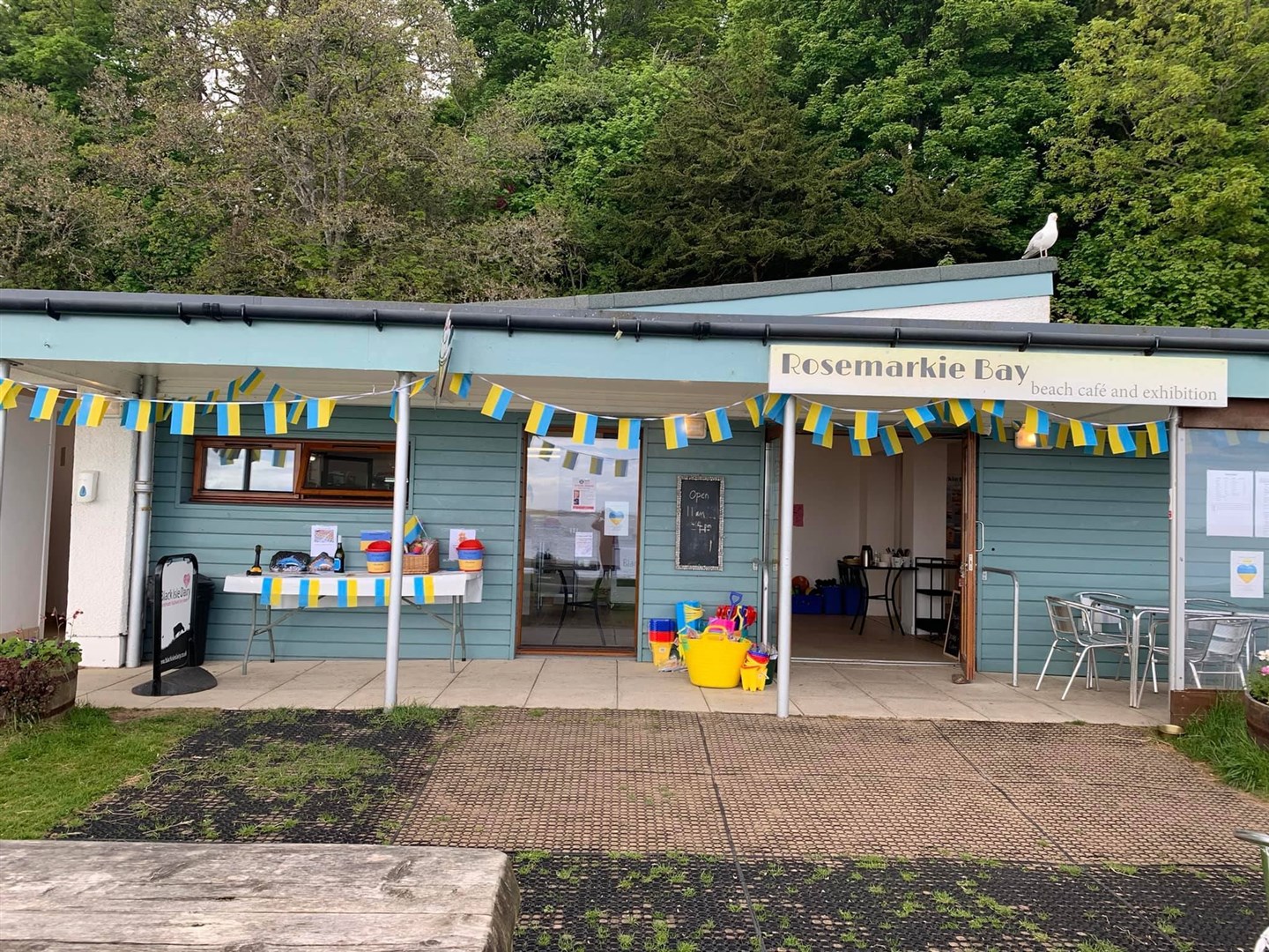 The cafe helped generate £500 towards rapid response medical kits. Picture: Rosemarkie Amenities Beach Cafe