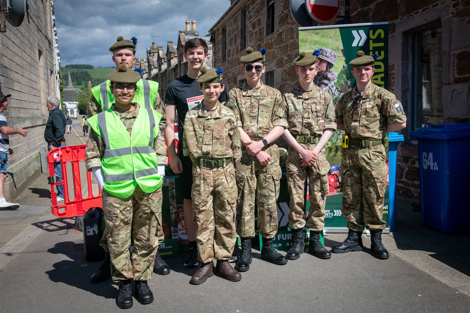 Dingwall Jubilee street party...1st Battalion The Highlanders Army Cadets...Picture: Callum Mackay..