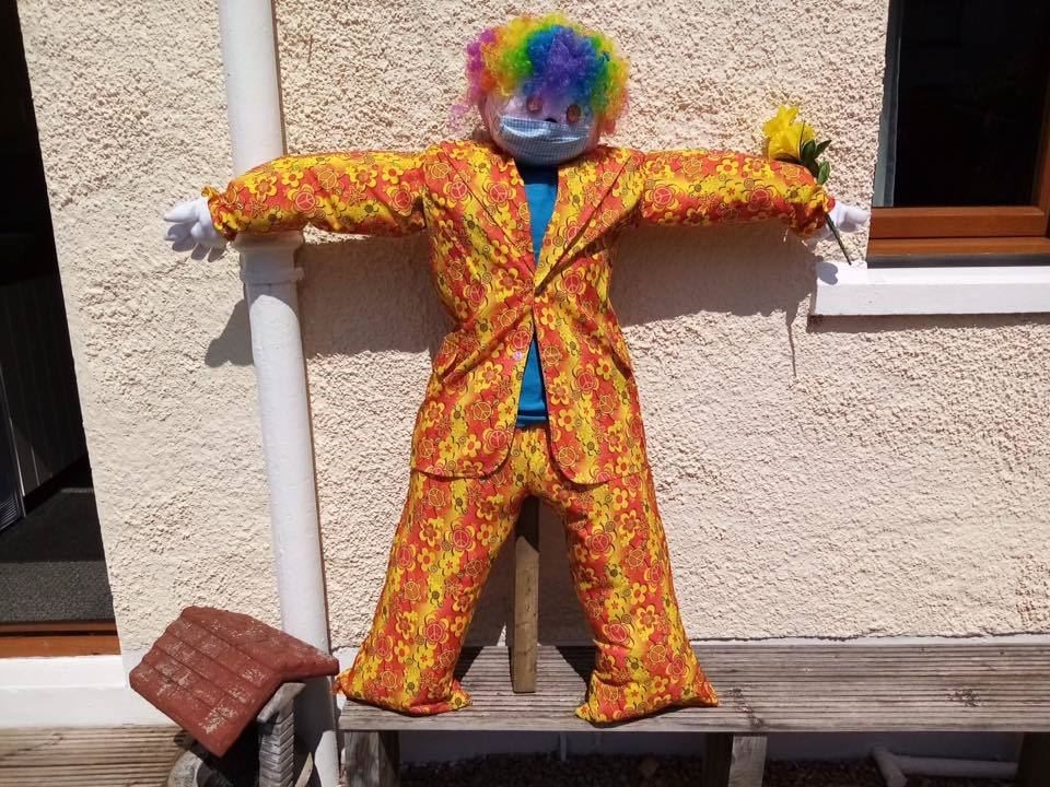Community Spirit Invergordon's mascot scarecrow.