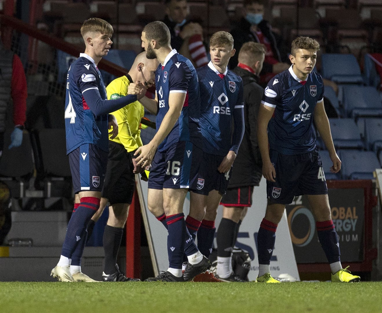 Ross County's Matthew Wright, Adam MacKinnon and Ben Williamson have all been offered new deals. Picture: Ken Macpherson
