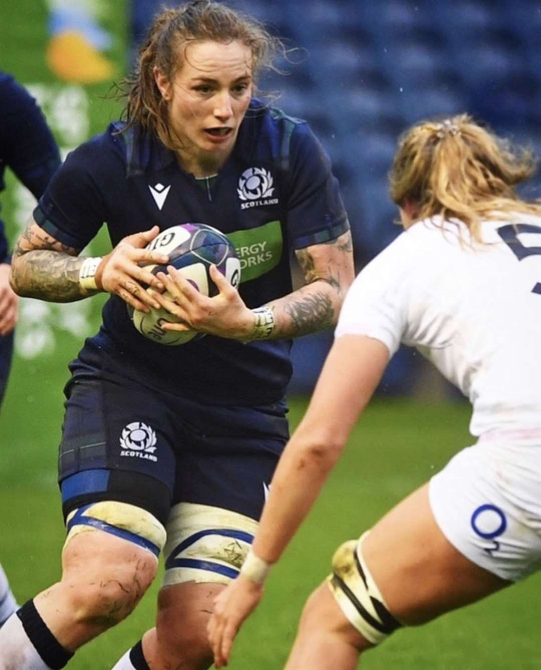 Jade Konkel in action for Scotland.