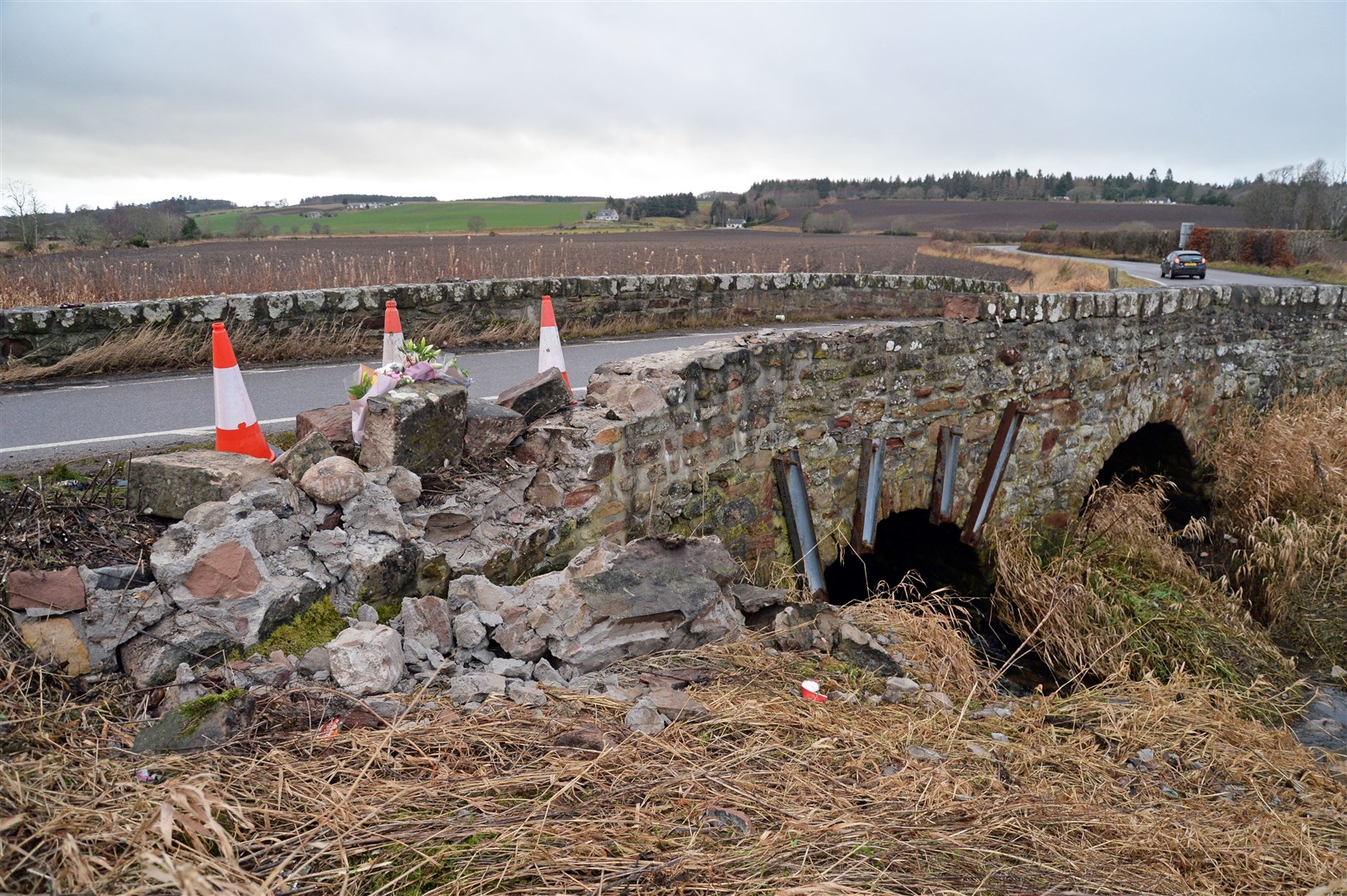 Mr Chache crashed into the Littlemill Bridge near Munlochy in January last year.