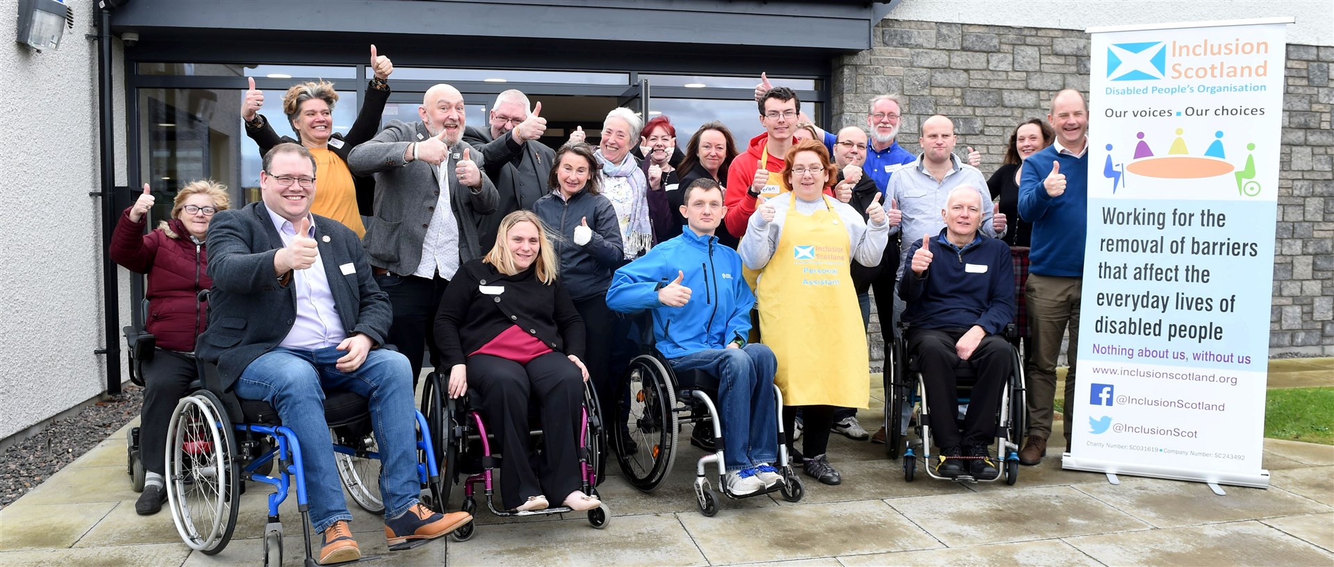 Councillor Andrew Jarvie (left) with some of the group’s members.