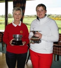 Women’s Northern Counties Champions, Cara Thomson (left) and Barbara Grant (right).