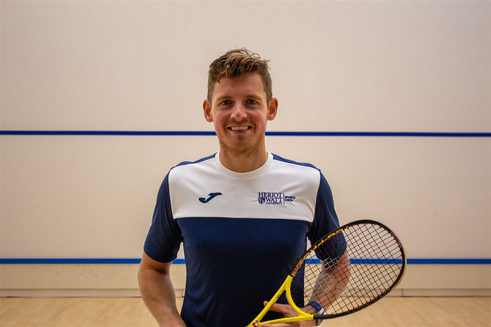 Scotland's men's number one squash player Greg Lobban is to join Heriot-Watt University next month, balancing his studies with his professional career. Picture: Craig Philip