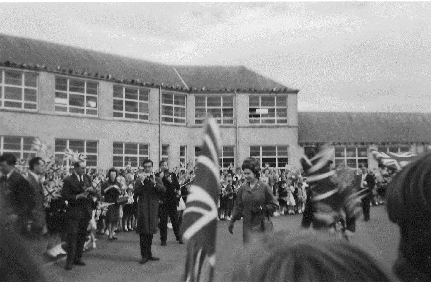 The Queen at Dingwall Academy. Picture: Julia Macleod
