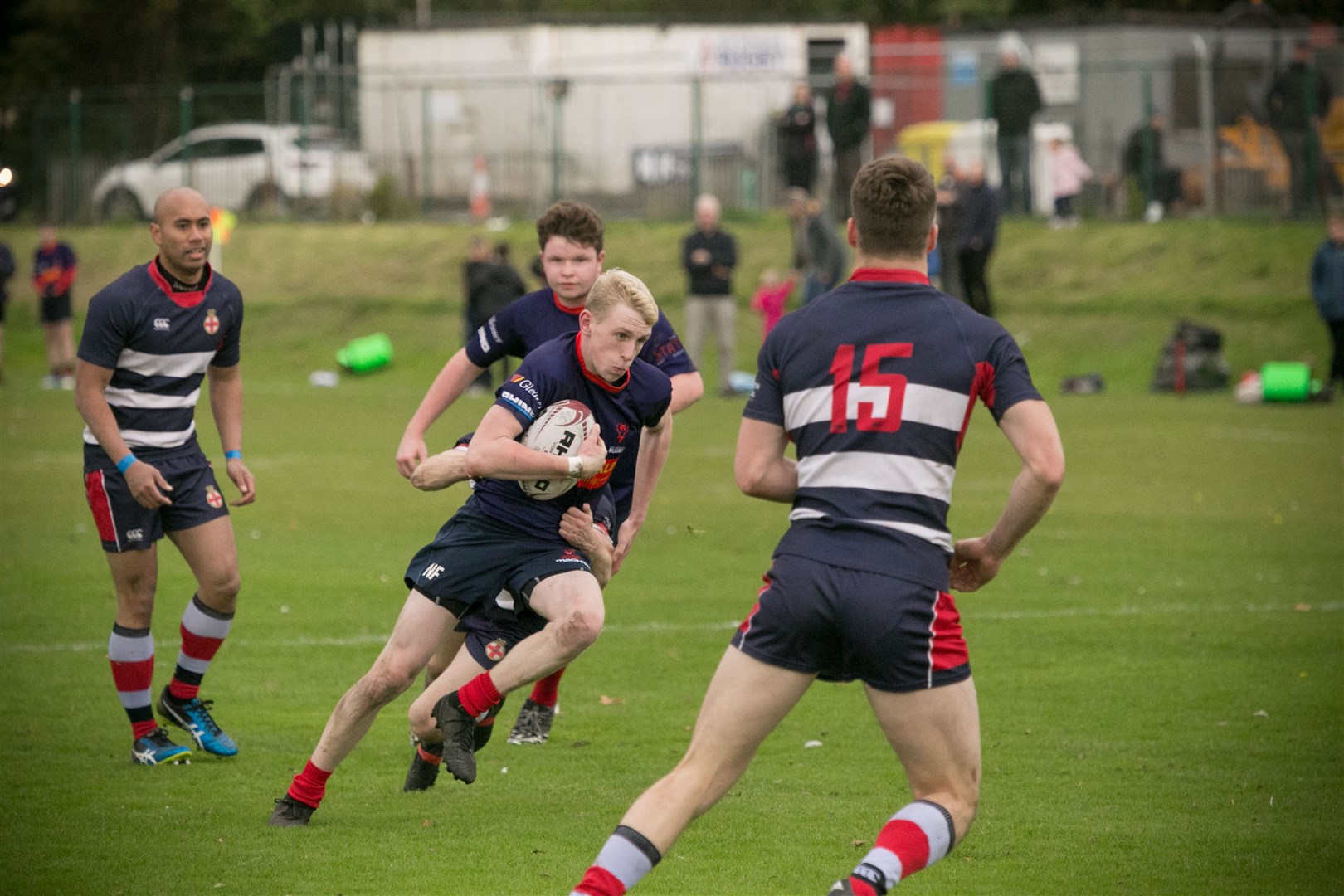 Ross Sutherland fell to defeat at Aberdeen Grammar 2nd XV. Picture: Peter Carson