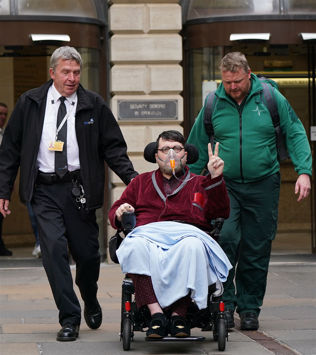 The defendant leaving court after a hearing in July (Andrew Milligan/PA)