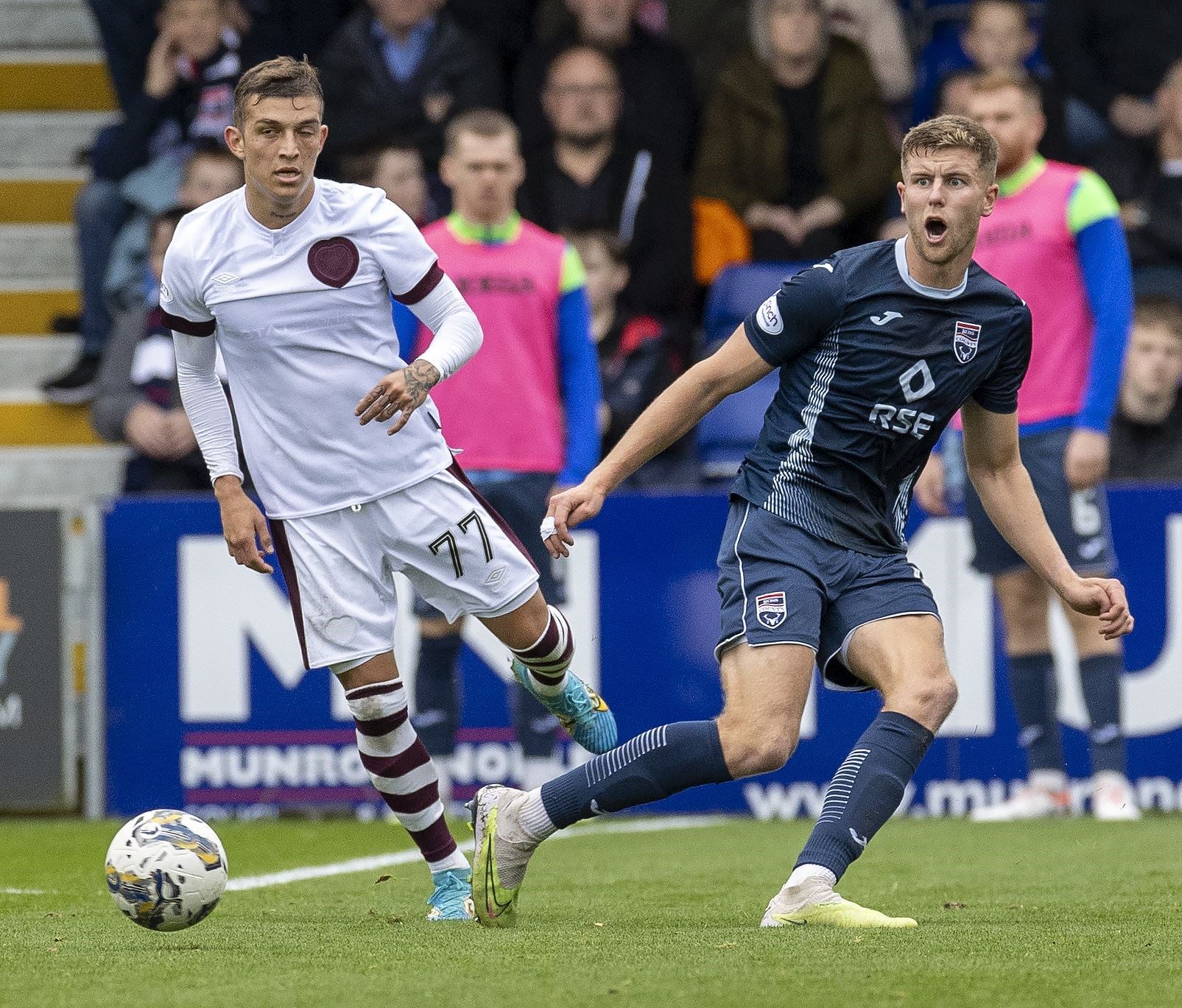 Ross County lost out 1-0 to Hearts when the sides met in Dingwall earlier this season. Picture: Ken Macpherson
