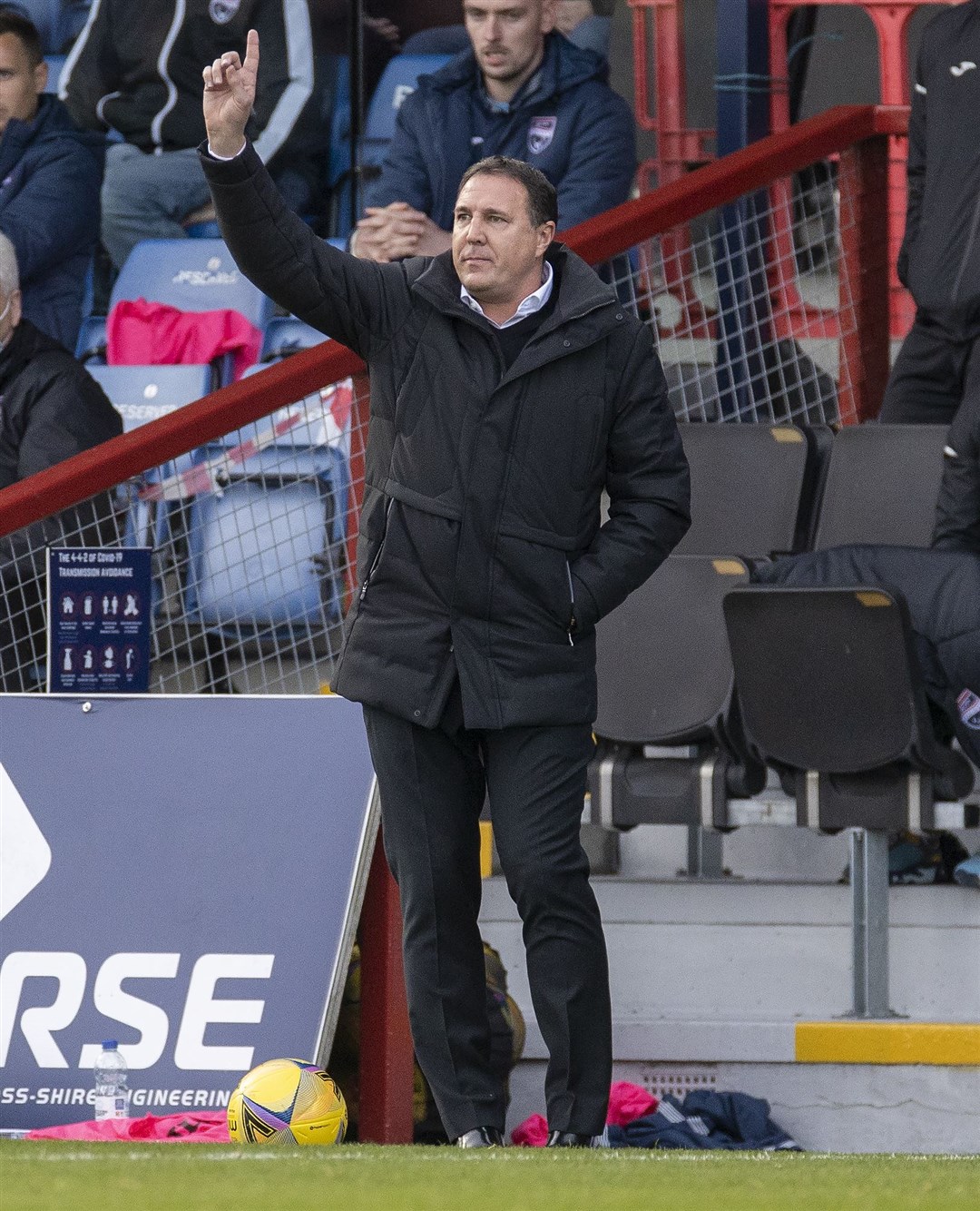 Picture - Ken Macpherson, Inverness. Ross County(2) v St.Mirren(3). 16.10.21. Ross County manager Malky Mackay.
