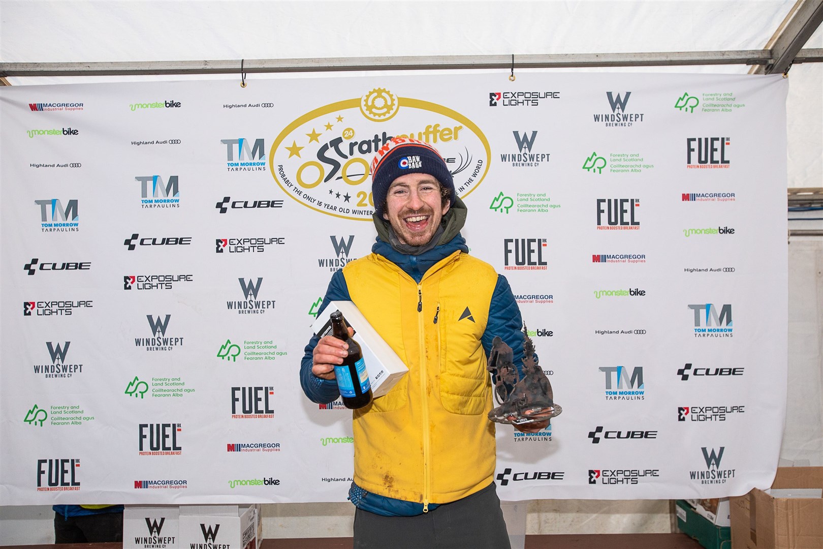 Kyle Beattie won the fastest climb in 13 minutes and 42 seconds. Picture: Gary Williamson