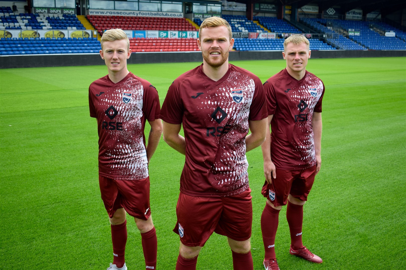 Ross County have launched their new away kit for the 2023/24 season. Modelling the new kit in Dingwall this week were three of the Staggies' summer recruits – Scott Allardice, Kyle Turner and Josh Reid.