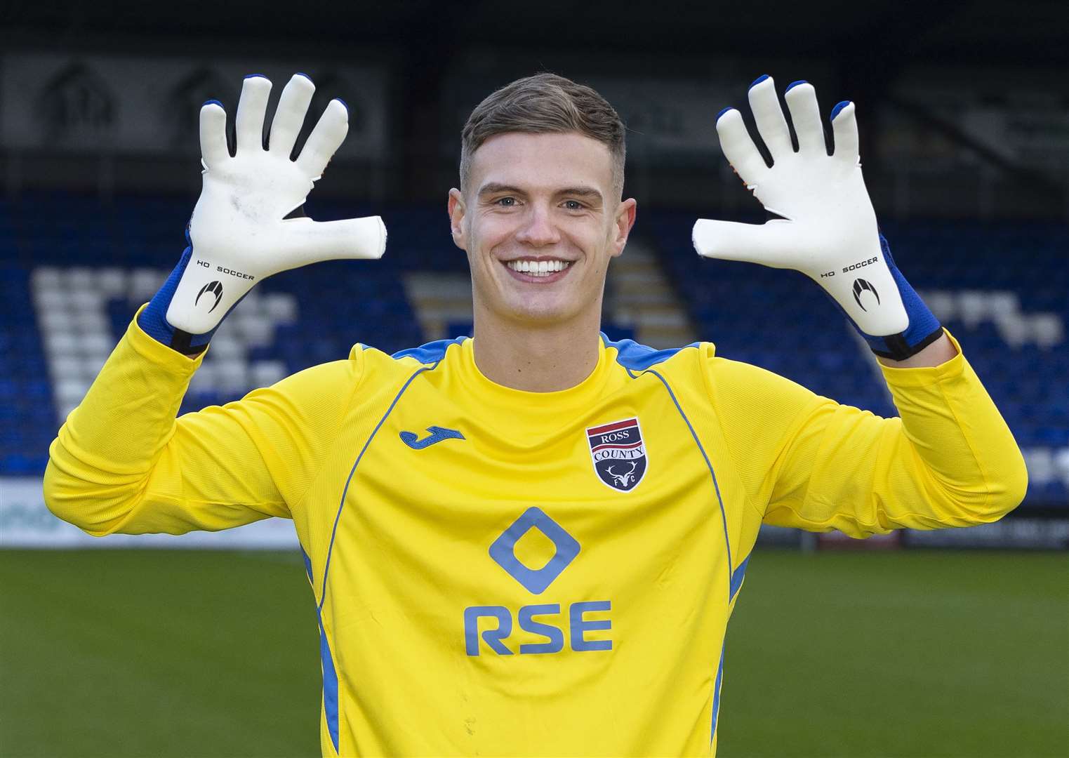 Picture - Ken Macpherson. See story. Ross County 'keeper George Wickens - new signing from Fulham.