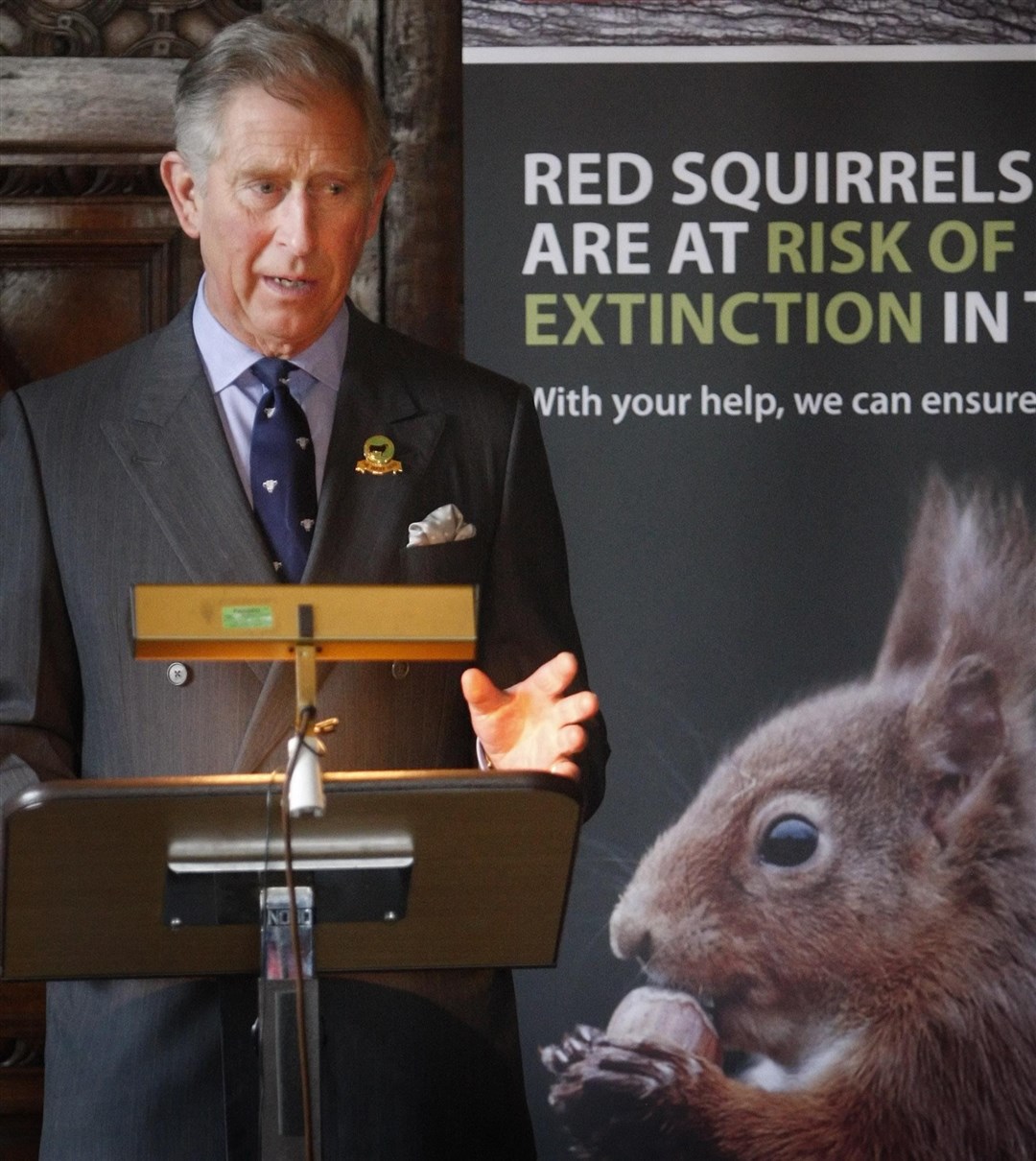 The Prince of Wales has long been passionate about protecting red squirrels (Danny Lawson/PA)