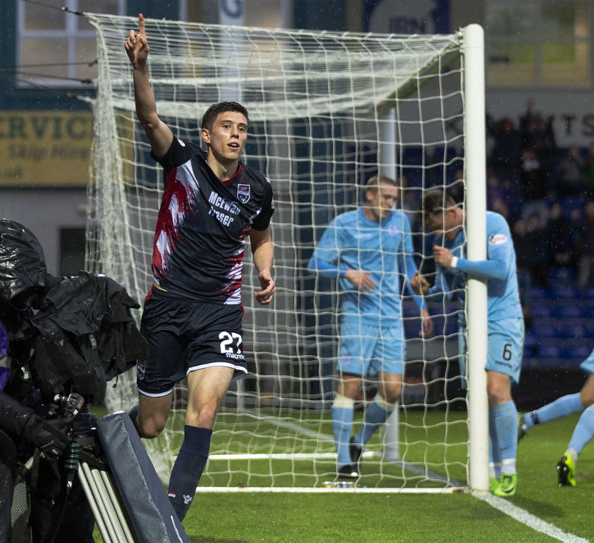 Ross Stewart scored two as Ross County secured a win in their opening Betfred Cup group game against Montrose. Picture: Ken Macpherson