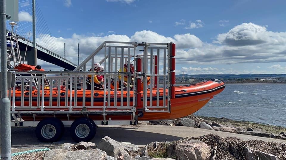 It was a busy day for the Kessock crew. Picture: Dan Holand
