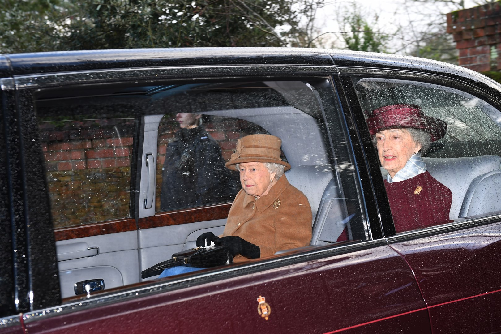 The Queen leaving a morning church service at Sandringham with her senior lady-in-waiting Lady Susan Hussey in 2020 (Joe Giddens/PA)