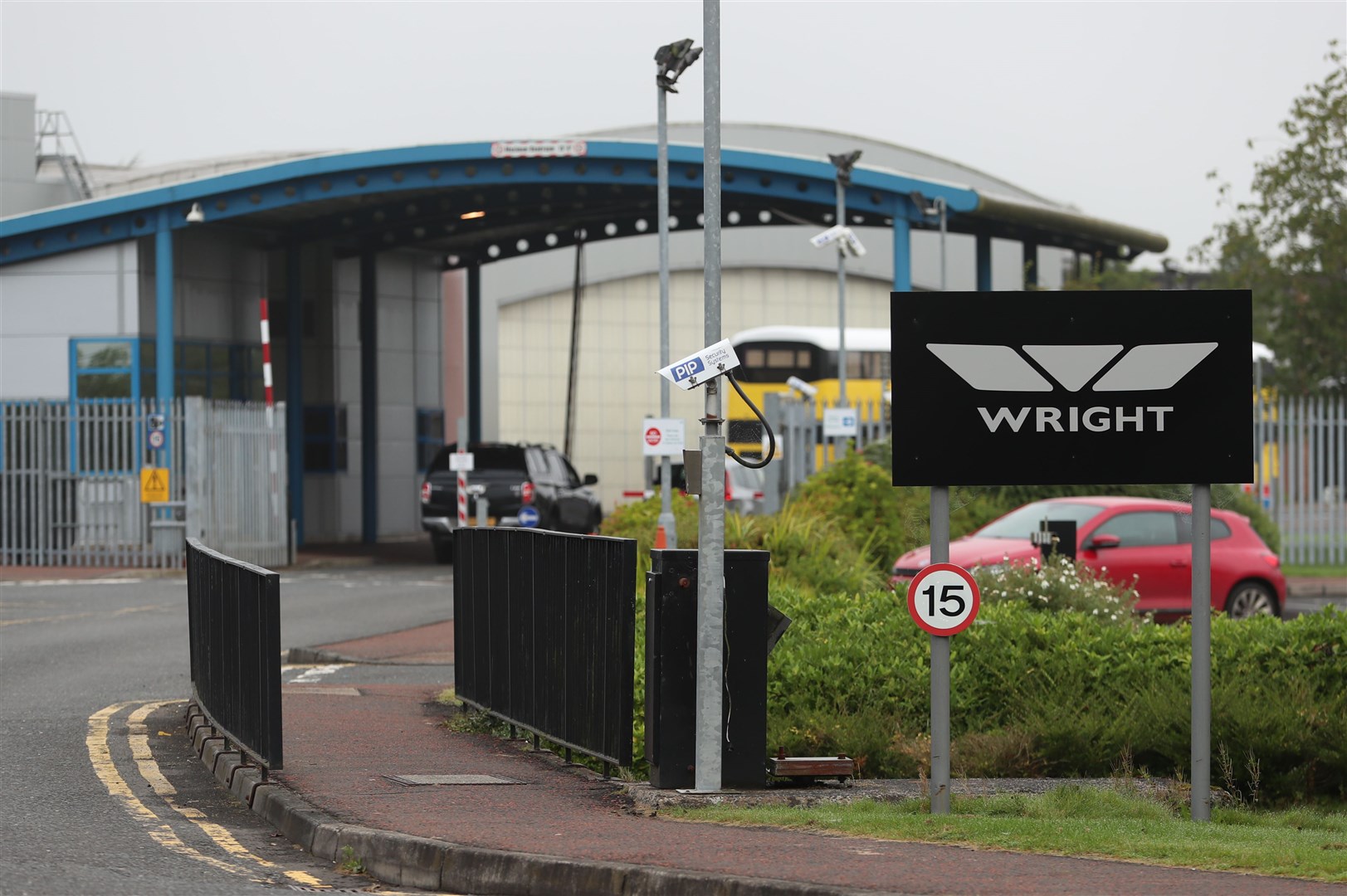 The Wrightbus Chassis plant in Antrim (Liam McBurney/PA)