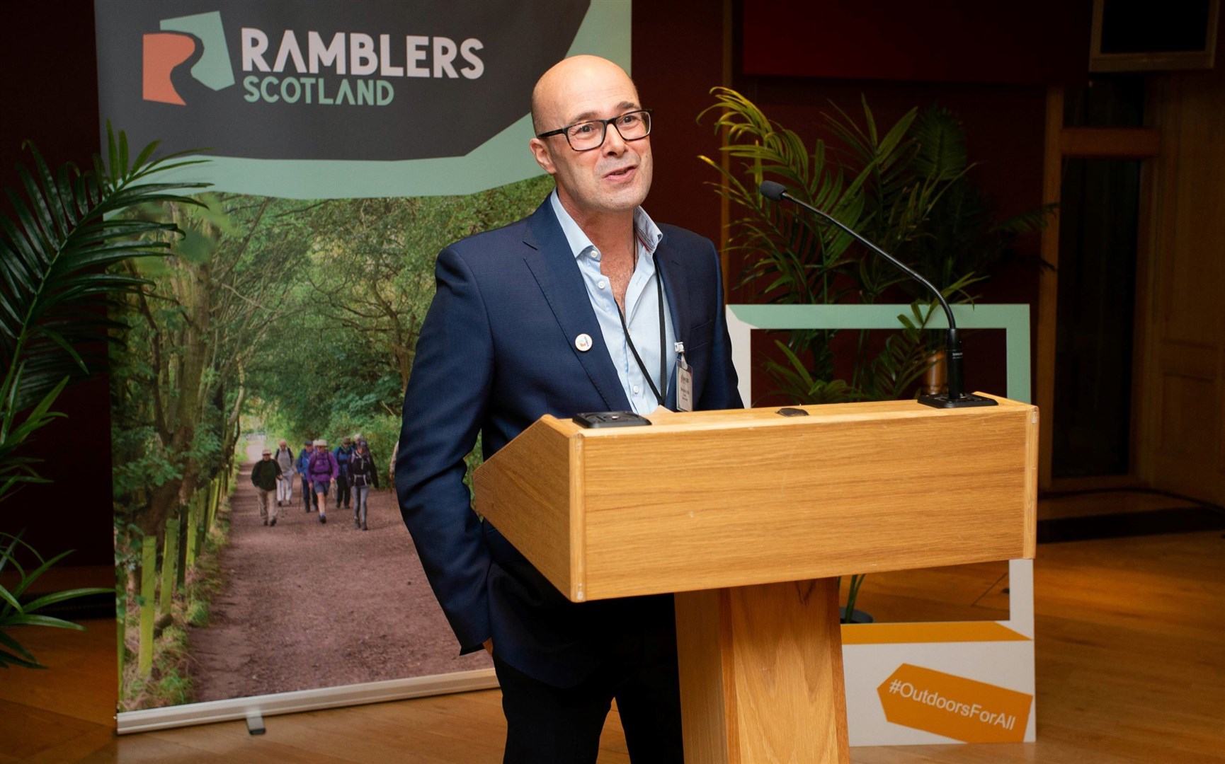 Ramblers Scotland director Brendan Paddy spoke of inclusion and diversity at Holyrood.
