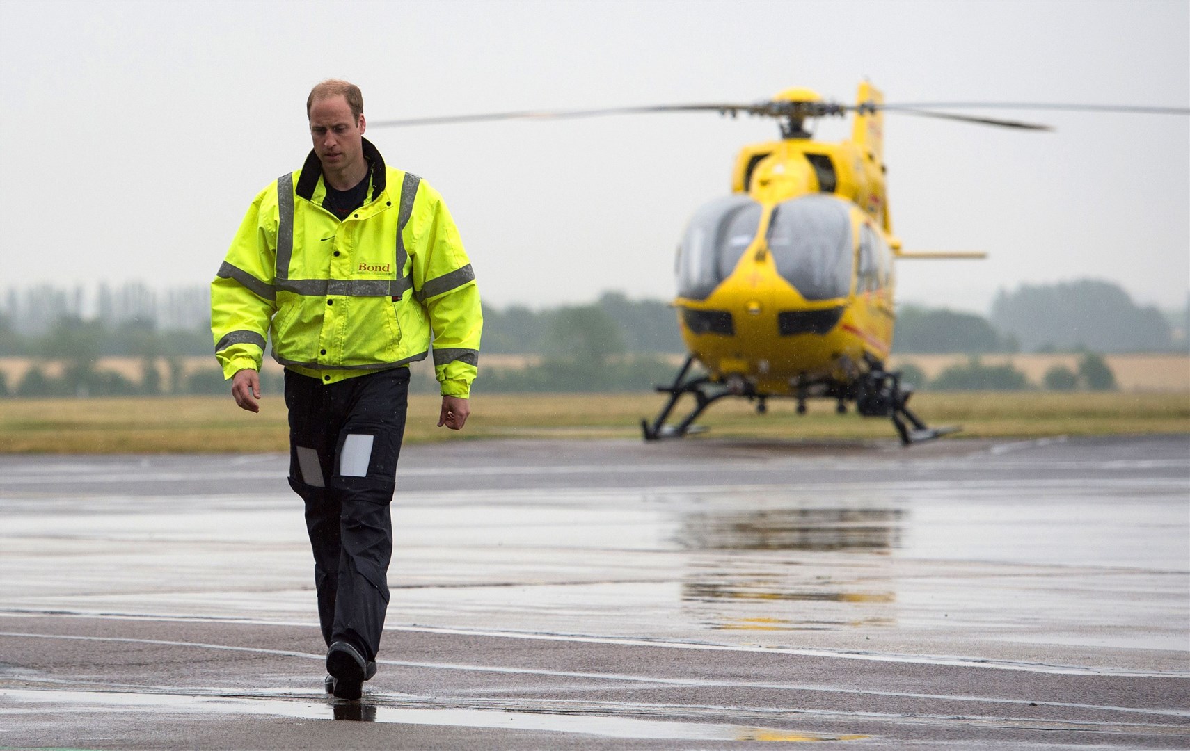 The Duke of Cambridge starting his job with the East Anglian Air Ambulance (EAAA) in 2015 (Stefan Rousseau/PA)