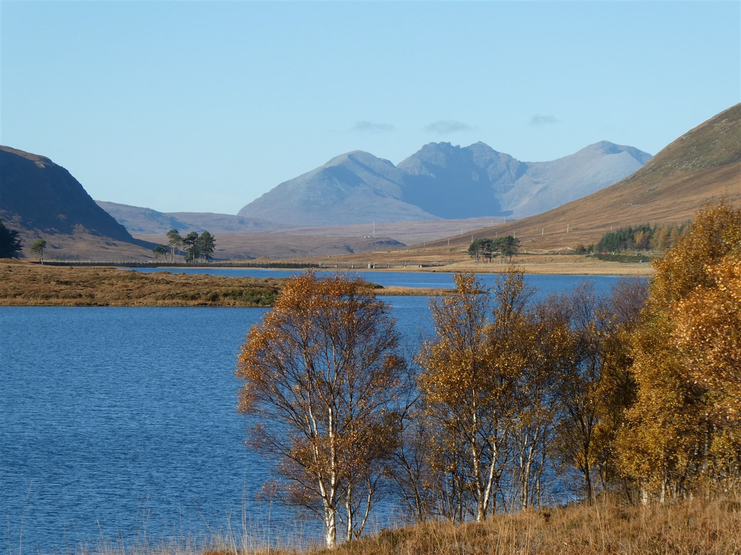 Loch Droma with An Teallach as seen by Davine Sutherland.