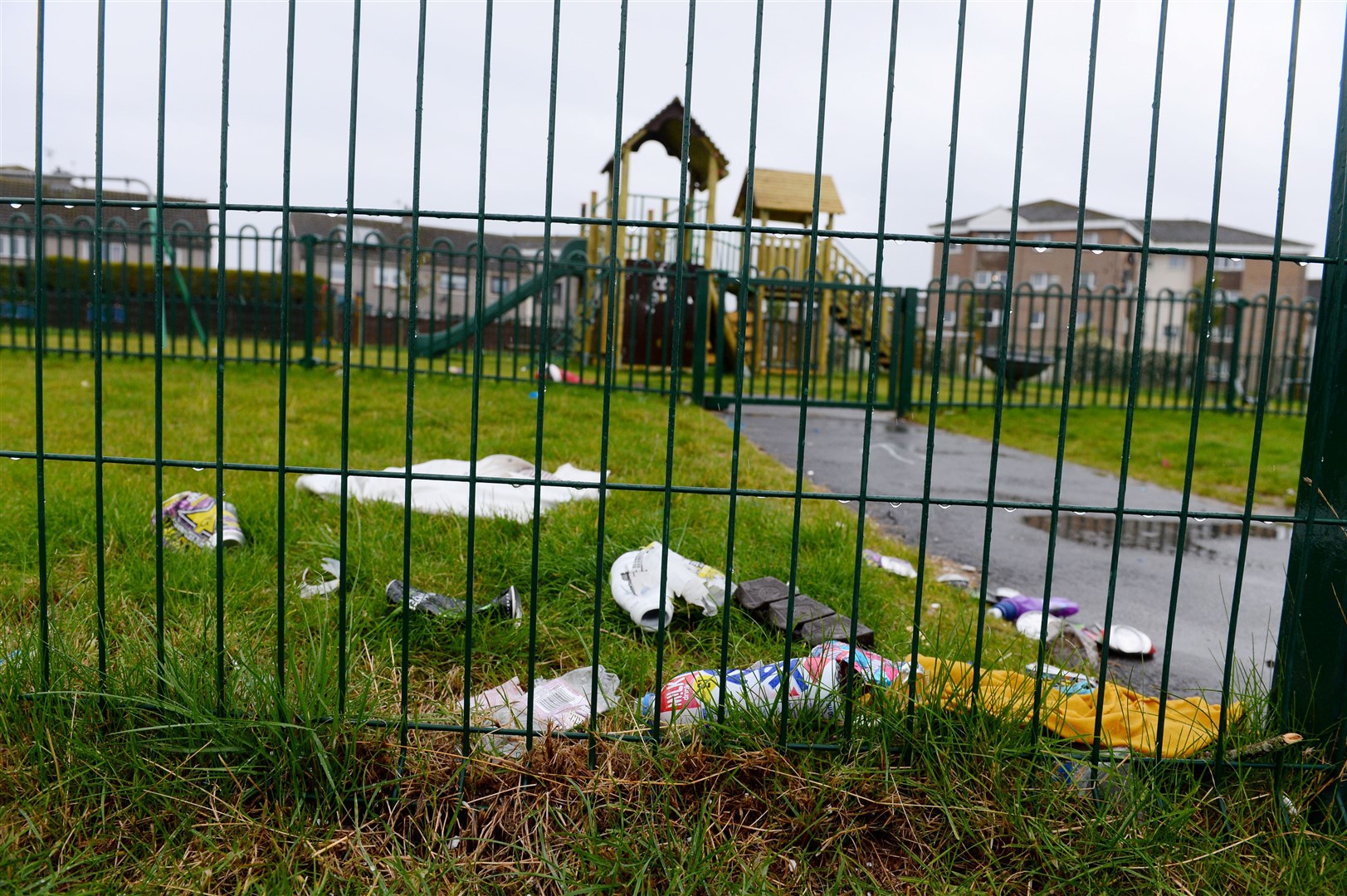 Benula play area in Inverness was padlocked after vandalism in October. Picture: Gary Anthony