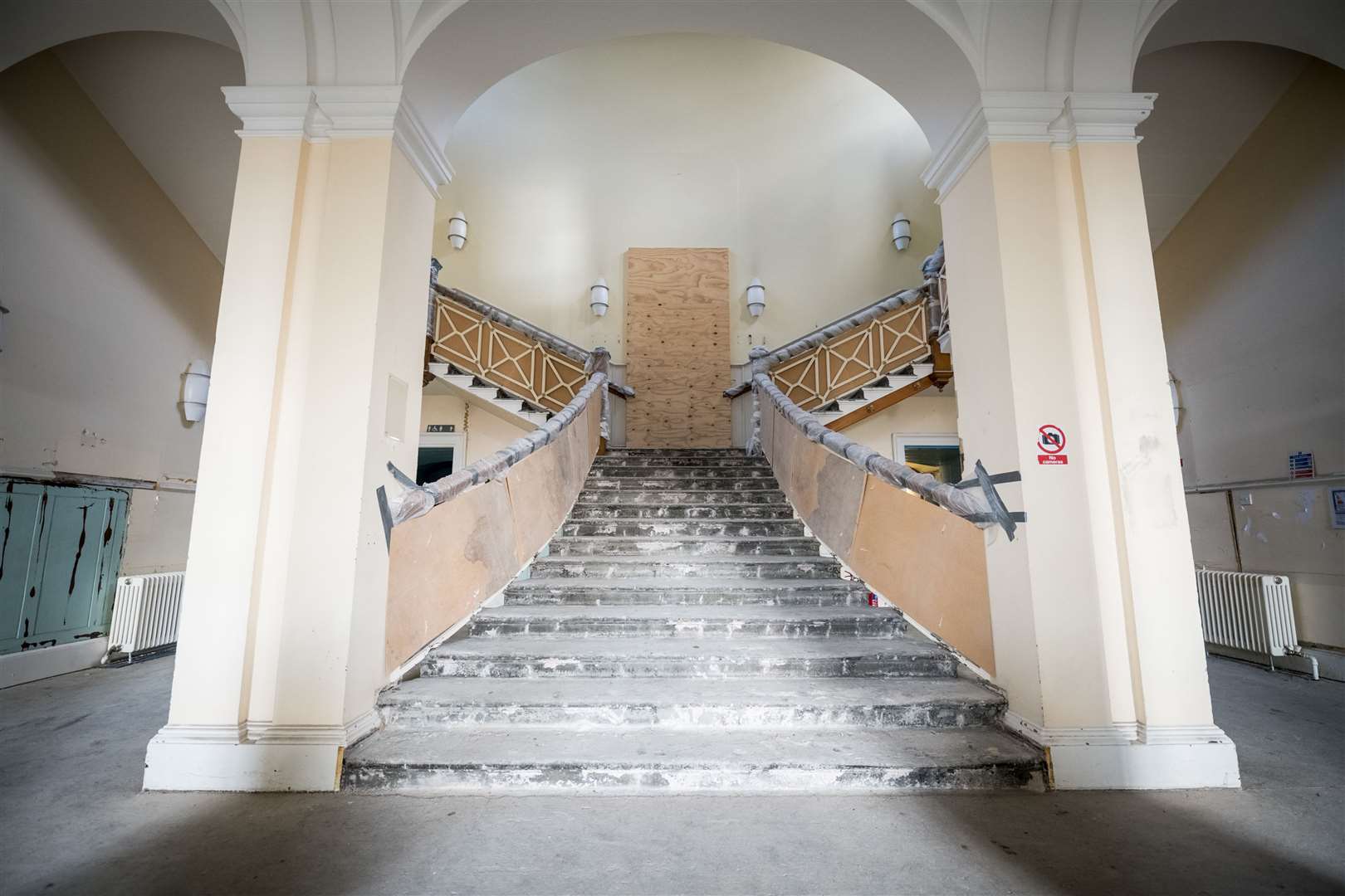 The main staircase at Inverness Castle which is to be transformed into a visitor attraction celebrating the Spirit of the Highlands.