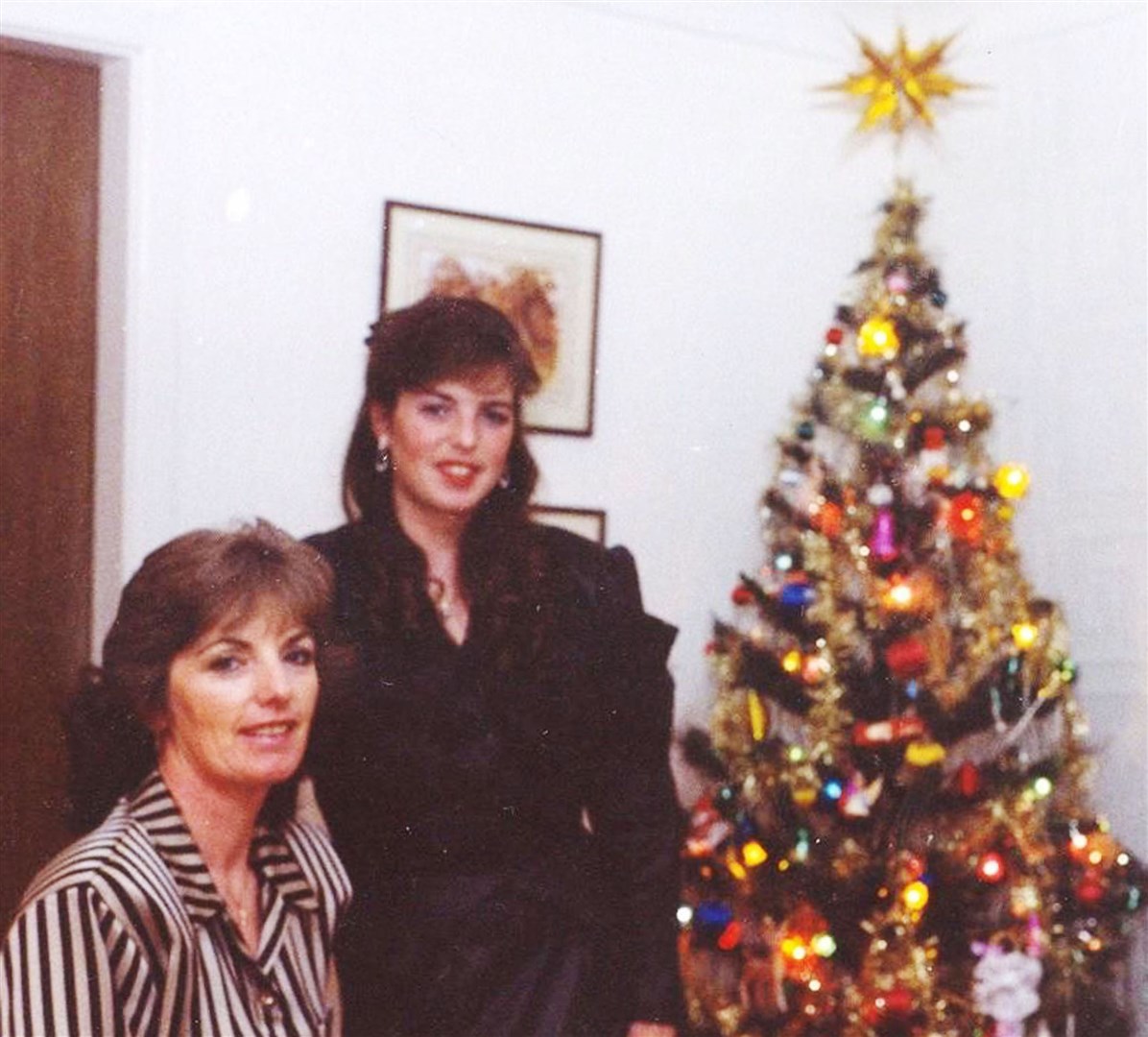 Helen McCourt (right) with her mother Marie McCourt (left)