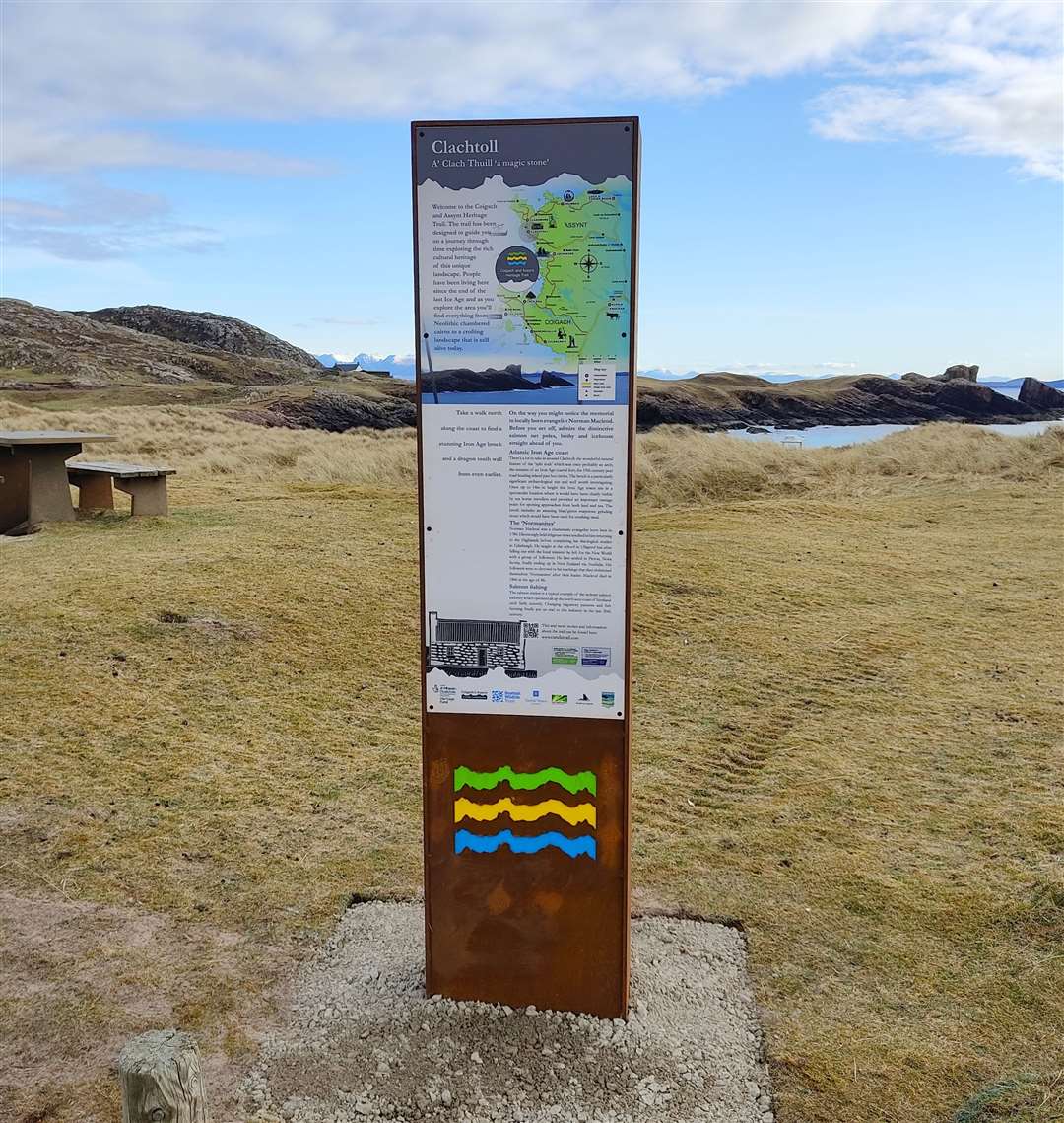 The monolith at Clachtoll.