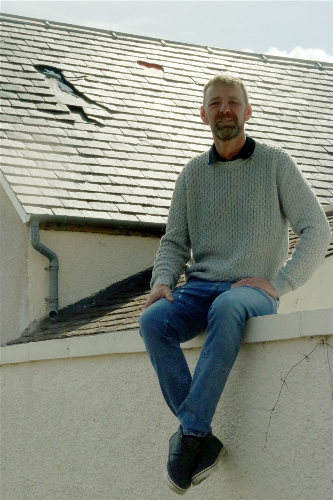 Gary McIntyre, local roofer. Picture: James Mackenzie.